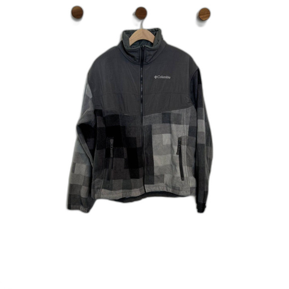 Columbia Other - Columbia Mens Interchange Jacket Large Long Sleeve Full Zip Fleece Check Print